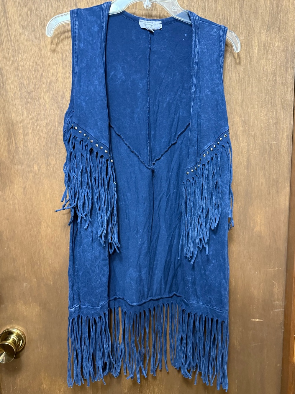 Women’s Fringed Sleeveless Boho Vest small